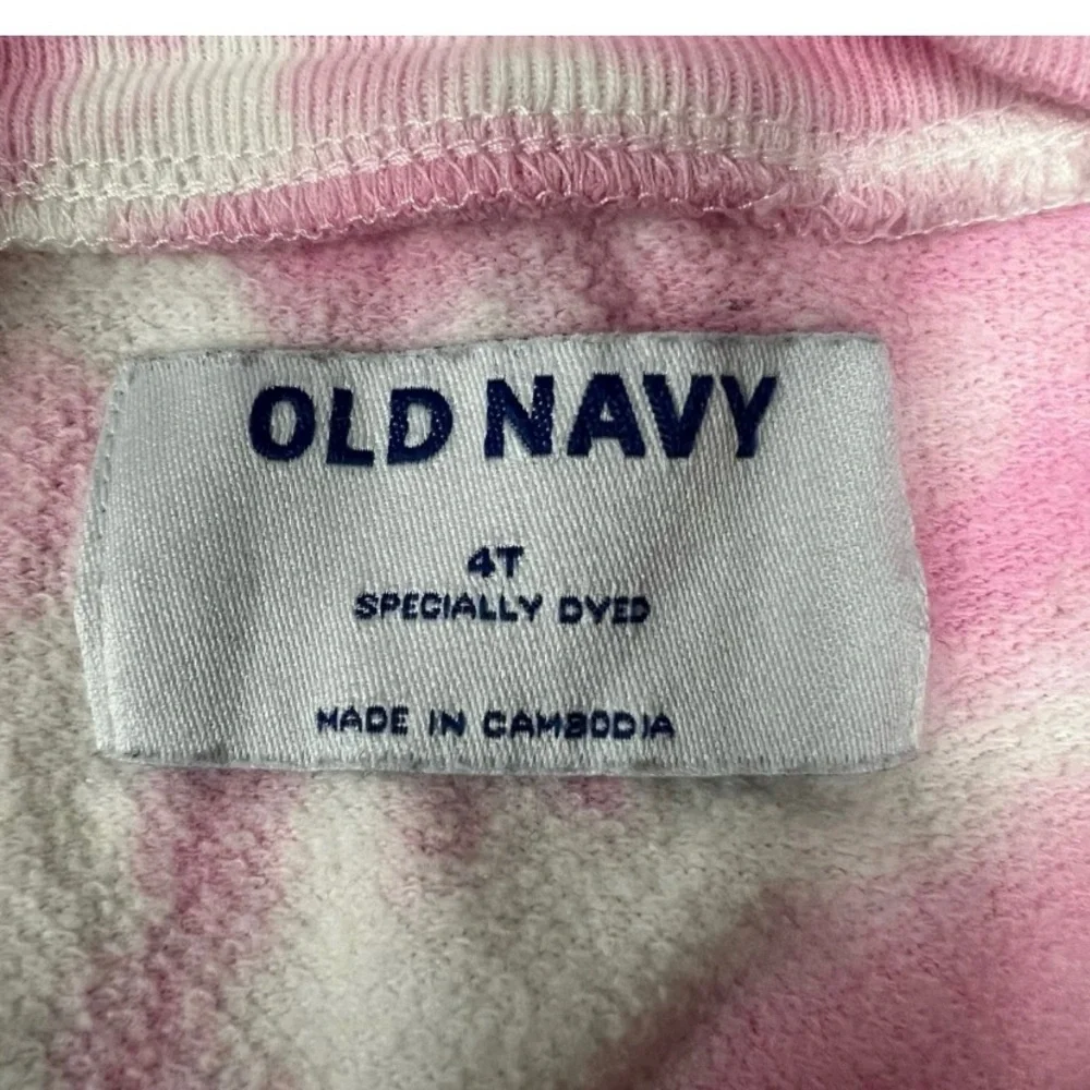 Old‎ Navy Girl's Tie Dye Pink Multicolor Sweatshirt Size 4T